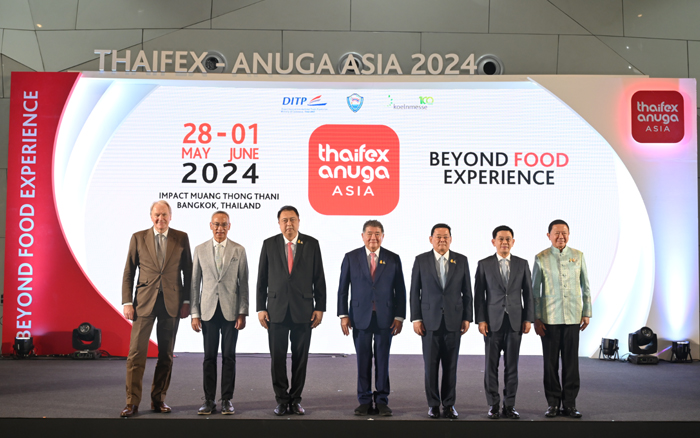 รองนายกรัฐมนตรีและรัฐมนตรีว่าการกระทรวงพาณิชย์ เป็นประธานเปิดงาน THAIFEX-ANUGA ASIA 2024