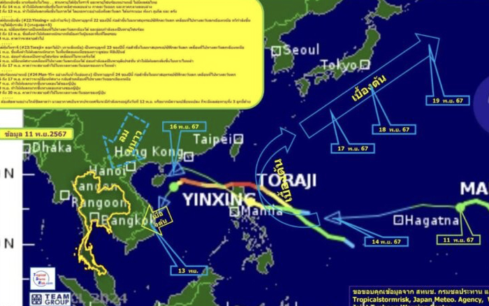 มาทีเดียว 3 ลูก พายุ 