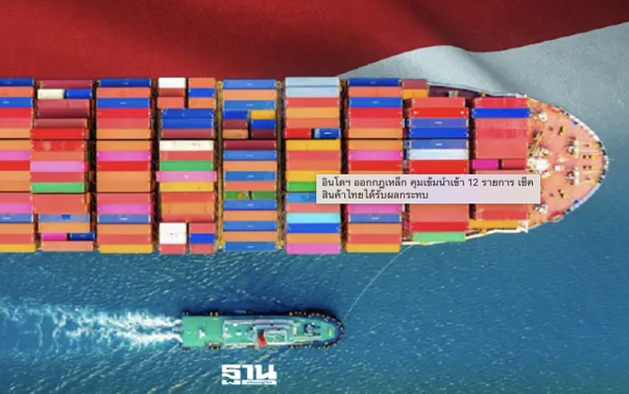 อินโดฯ ออกกฎเหล็ก คุมเข้มนำเข้า 12 รายการ เช็คสินค้าไทยได้รับผลกระทบ