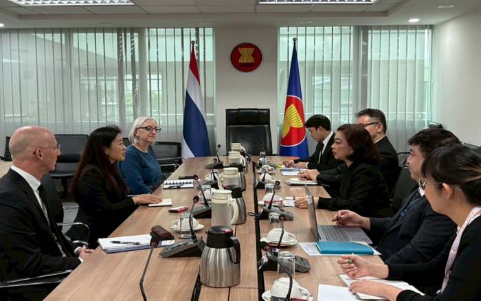 รองอธิบดีกรมอาเซียนพบหารือกับอุปทูตฯ คณะผู้แทนสหรัฐอเมริกาประจำอาเซียน