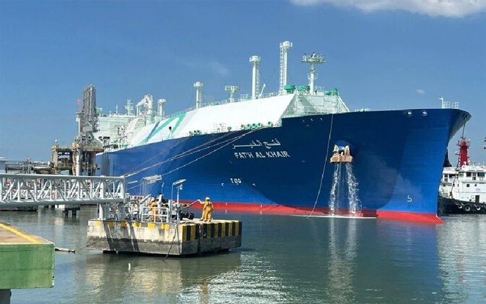 เรือบรรทุก LNG จากตะวันออกกลางมาถึงท่าเทียบเรือ Thi Vai ของเวียดนาม