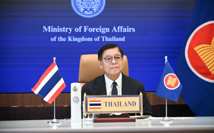 รองนายกรัฐมนตรีและรัฐมนตรีว่าการกระทรวงการต่างประเทศเข้าร่วมการประชุมรัฐมนตรีต่างประเทศอาเซียนสมัยพิเศษเรื่องสถานการณ์ในตะวันออกกลาง ครั้งที่ 2