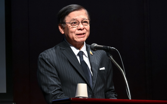 รองนายกรัฐมนตรีและรัฐมนตรีว่าการกระทรวงการต่างประเทศกล่าวปาฐกถาพิเศษที่ National Graduate Institute for Policy Studies (GRIPS)