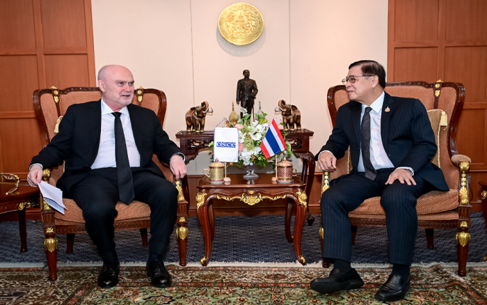 รองนายกรัฐมนตรีและรัฐมนตรีว่าการกระทรวงการต่างประเทศพบหารือกับเลขาธิการองค์การว่าด้วยความมั่นคงและความร่วมมือในยุโรป (OSCE)