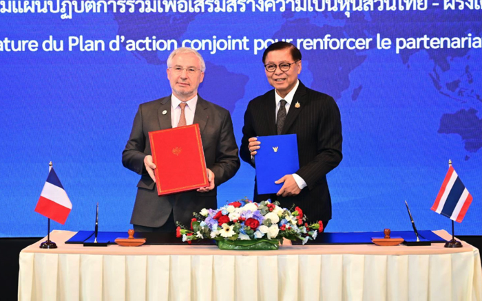 ลงนามแผนปฏิบัติการร่วมเพื่อเสริมสร้างความเป็นหุ้นส่วนไทย - ฝรั่งเศส พ.ศ. 2569 - 2571