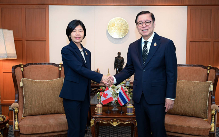 รองนายกรัฐมนตรีและรัฐมนตรีว่าการกระทรวงการต่างประเทศพบหารือกับเอกอัครราชทูตแคนาดาประจำประเทศไทยในโอกาสครบวาระการดำรงตำแหน่งเอกอัครราชทูต