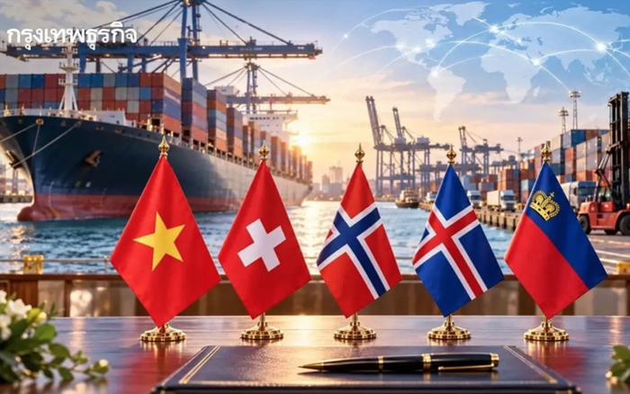 ‘เวียดนาม’ เซ็น FTA กับ 4 ชาติ ‘EFTA’ มุ่งยกเว้นภาษีสินค้ากว่า 98% ใน 7 ปี