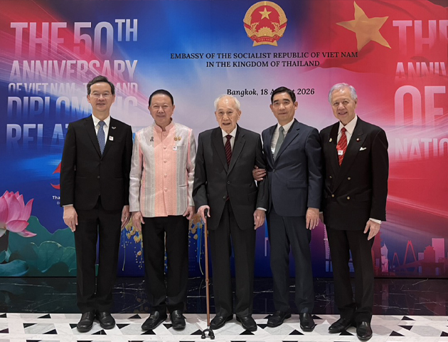 สมาคมฯ ร่วมงานเลี้ยงรับรองเนื่องในโอกาสครบรอบ 50 ปี การสถาปนาความสัมพันธ์ทางการทูตระหว่างเวียดนามและไทย