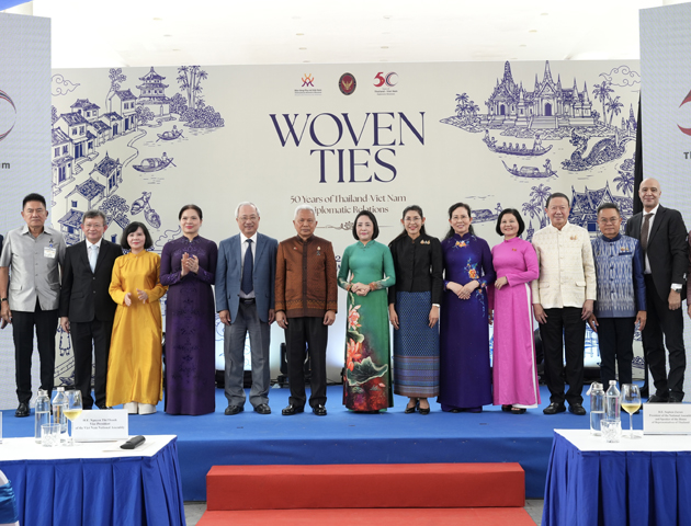 นายกสมาคมฯ ร่วมพิธีเปิดนิทรรศการ “The Woven Ties: Celebrating 50 Years of Thailand-Viet Nam Diplomatic Relations”